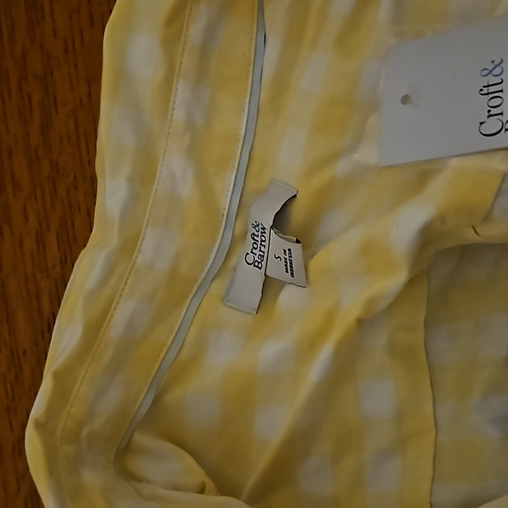 Yellow gingham button down - Picture 3 of 3